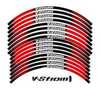 QIBBEI Vehicle decoration stickers Motorcycle Parts Wheel Sticker Rim Waterproof Decal For Suzuki For V-Strom DL250 DL1000 DL1050 DL650/1050XT(Style 3)