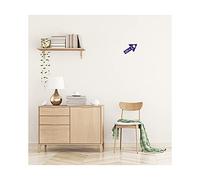 Qibla Direction Arrow (2pk) - Wall/Ceiling Decal Sticker (S004M) (Purple)