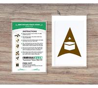 Qibla Direction Pointer (2pk) - Wall/Ceiling Decal Sticker (S005M) (Brown)