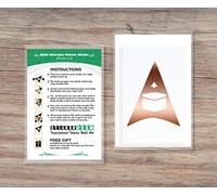 Qibla Direction Pointer (2pk) - Wall/Ceiling Decal Sticker (S005M) (Copper Metalic)