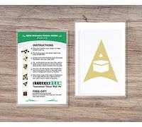 Qibla Direction Pointer (2pk) - Wall/Ceiling Decal Sticker (S005M) (Cream)