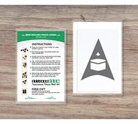 Qibla Direction Pointer (2pk) - Wall/Ceiling Decal Sticker (S005M) (Grey)