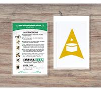 Qibla Direction Pointer (2pk) - Wall/Ceiling Decal Sticker (S005M) (Orange)