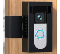 QIBOX Anti-Theft Video Doorbell Mount Compatible with Ring/Blink Wireless Video Doorbell, Renter Friendly Camera Mount, No Drill & Adjustable Doorbell Holder Bracket Accessories