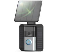QIBOX Solar Charger Compatible with Ring Video Doorbell 4/3/3 Plus/Battery Doorbell Plus, Waterproof Continuous Solar Panel, Adjustable Panel