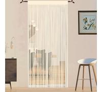QiBoYuYe Door Curtains Fly Screen Curtain For Window String Flies Doors Decorations Room Dividers Doorways Panel Bedroom Living Closet Door Drapes (Rainbow, 90x245cm)