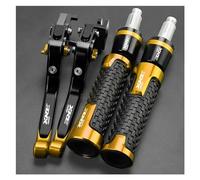 QIBOZNG Clutch Lever for XRE 300 XRE300 Brakes Tie Rod Handbrake Brake Clutch Levers Handlebar Handle Grips Ends(Gold2)