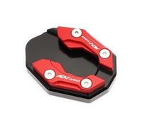 QIBOZNG Side Bracket Pad For HO&NDA ADV350 ADV 350 2020 2021 2022 2023 2024 Motorcycle Accessories Kickstand Side Stand Extension Pad(Red)