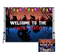 QICAIYUN 7x5ft Horror Forest Photo Background Moonlight Bike Ride Background Stranger Photo Backdrop for Kids Boys Studio Banner Props Shoot YUNBDJ1494