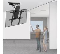QICBYING 0-85° Flip Down Motorized TV Mount - Electric TV Ceiling Mount With Remote Control And Switch Control, Telescopic Electric TVs Lift, For 50-90-inch TVs