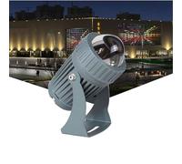 QICBYING 10W LED Beam Spotlight - Rotation Spot Lights, Long Range LED Floodlights, IP65 Waterproof Wall Washer Light, Narrow Beam Spotlight, Outdoor Architectural Landscape Lighting(Green,110-230V)