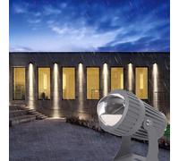 QICBYING 10W Long Range LED Floodlights - Rotation Spot Lights, Outdoor Wall Washer Lights, IP66 Waterproof Narrow Beam Spotlight, Architectural Landscape Lighting(Green,24V)