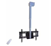 QICBYING Adjustable Ceiling TV Mount Bracket - Motorized Tv Lift Bracket, Electric Ceiling TV Mount With Remote Control, Manual 360° Left-right Rotation, For 26-70 Inch LED Screen(90cm)