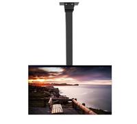 QICBYING Adjustable Motorized Tv Mount Bracket, LCD TV Floor Stand, Telescopic Electric TV Lift,With Remote Control And Switch Ceiling TVs Mount Stand, Fits 32-75 Inch TVs(1300-2000mm)