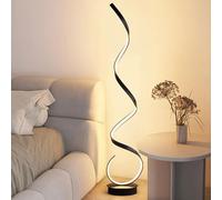 QICBYING Floor Lamp Bedroom Bedside Lamp, Modern Vertical Spiral Floor Lamp, 3 Color Temperatures Dimmable Corner Light, Living Room Sofa Background Wall Atmosphere Lamp