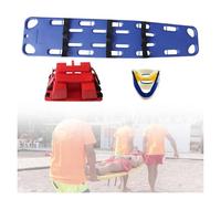 QICBYING Gurney Emergency Rescue Spine Board Stretcher, EMS Medical Emergency Folding Stretcher, Floating Backboard With Head Holder & Neck Brace For Lifeguards, Water Rescues(Blue)