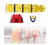 QICBYING Gurney Emergency Rescue Spine Board Stretcher, EMS Medical Emergency Folding Stretcher, Floating Backboard With Head Holder & Neck Brace For Lifeguards, Water Rescues(Yellow)