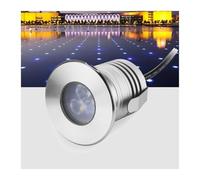 QICBYING IP68 Waterproof Underwater Spotlight - 3W RGB Pool Light, Embedded Low Pressure Landscape Stainless Steel Pool Fountain Light, Underwater Buried Spotlights, For Above Ground Pools(RGB)