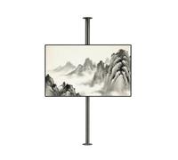 QICBYING LCD TV 360 Degree Rotating Frame Floor Stand - Adjustable Ceiling TVs Mount Bracket, 360-Degree Rotating Partition TV Wall Stand, Fits 32-75inch LED Screen Display(200-295cm)