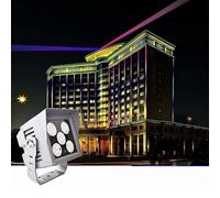 QICBYING LED Floodlight - Outdoor Spot Lights, AC85-265V Spotlight Beam Light, Waterproof Long Range Spotlight Beam Light, Outdoor Narrow Light Wall Washer, Garden Lawn Lights(Red Light,80W)