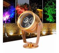 QICBYING LED Floodlights - Outdoor Spotlights, 220V Angle Adjustable Spotlight Led Beam Light, IP65 Waterproof Tree Floodlight, For Garden, Courtyard, Lawn Landscape Lighting(Blue,6W)