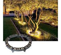 QICBYING LED Tree Holding Light - Outdoor Landscape Lights, IP65 Outdoor Waterproof RGB Garden Tree Spotlight, LED Surrounding Colored Landscape Lighting Tree Spotlight(Warm White,4PCS(48W))