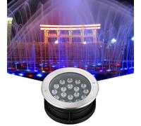 QICBYING Outdoor Recessed Spotlight - 24V Submersible Fountain Light, Ground Landscape Lamp, Underwater Pond Lights, IP67 Waterproof Landscape Lighting, Outdoor Buried Lights(Green,3W)