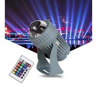 QICBYING Outdoor Wall Washer Lights - Spotlight Led Beam Light, 10W/20W Narrow Beam Angle Landscape Lamp, Building Exterior Wall Lighting Projector Roof Long-Range LED Light(RGB,20W(24V))