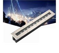 QICBYING Rectangle Buried Lights - Ground LED Landscape Lights, Outdoor Recessed Spot Light, IP65 Waterproof AC85-265V Underground Light LED, For Aisle, Garden Lighting(Red Light,18W)