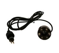 QICBYING RGB 6 LED AC12V Water Fountain Light, LED Ring Lighting With 2 Pin Connection Underwater Pond Lights Water Feature Lights For Pond, Aquarium, Pool, Garden, Fountain(Rgb)