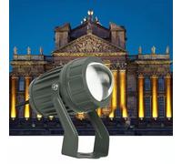 QICBYING Rotation Spot Lights - Ground LED Landscape Lamp, AC85-265V Led Beam Light Outdoor Wall Lamp, IP67 Waterproof Narrow Beam Spotlight, Long Range LED Floodlights(Green)
