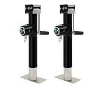 QICBYING Side Winder Trailer Lift Support Jack, Heavy Duty Trailer Support Leg 1000lbs Lifting Capacity, Manual Trailer Stabiliser Leg With Stable Base For Caravan Trailer Boat Trailer