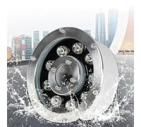 QICBYING Submersible LED Fountain Light, Underwater LED Ring Pool Lamp, IP68 Waterproof Landscape Spotlight, 12V/24V Middle Hole Pond Lights, For Underwater Pool/Landscape Decoration(Green,6w(12v))