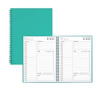 QICENCK Daily Planner, Undated Hourly Planner 150 Pages,To Do List Notebook, Time Management Manual and Planner, 5.2"x7.5" Green