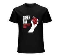 QICHEN BAG Green Day American Idiot T-Shirt for Men Black XL