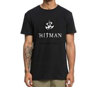 QICHEN BAG Hitman and Handsome Printing Cool DesignT-Shirt Good Looking T-Shirt Black 3XL