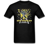 QICHEN BAG Men's Ace Frehley Space Invader T Shirt Black 3XL