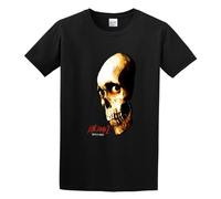QICHEN BAG Men's Cotton Shirt Evil Dead Ii Dead by Dawn Color Poster Comfortable Fabrics to accompany You All Summer Black XXL