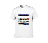 QICHEN BAG Men's Cotton Shirt Pat Metheny Group Travels Owl Cool and Breathable White XL