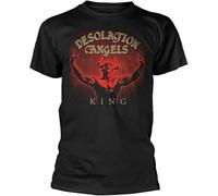 QICHEN BAG Men's Desolation Angels King Tee T-Shirts Black M