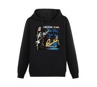 QICHEN BAG Men's Hoody Buddy Holly Story Hoodies Long Sleeve Pullover Loose Hoody Sweatershirt Black XXL