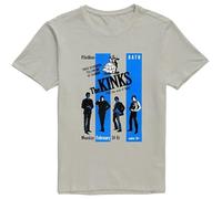 QICHEN BAG Men's Pre Cotton The Kinks T Shirt Grey XL