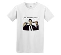 QICHEN BAG Men's Round Neck T-Shirt LCD Soundsystem Soft and Light White 3XL