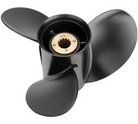Qiclear 10 3/8 x 13 (13 Spline Tooth) 48-73136A45 OEM Upgrade Aluminum Outboard Propeller fit Mercury Motos 30-70HP, Rh