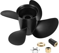 Qiclear 14 x19 Pitch Upgrade OEM Boat Propeller fit Mercruiser Alpha One &Mercury Outboard Motos 135-300 Hp,48-8M0084495,4 Blades,Hub Kits Included,15 Spline Tooth,RH 14 x 19p