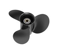 Qiclear Marine 9.25 x 10&11 | 14 Spline Tooth Upgrade Aluminum Outboard Propeller fit Mercury Engines 9.9/15/20HP Tohatsu Engine 9.9HP 15HP 18HP, RH