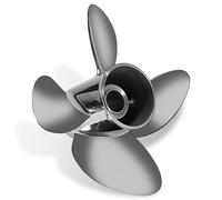 Qiclear OEM Upgrade 13 x 19-4B Stainless Steel Outboard Propeller for Mercury Engines 40/50/70/75/80/90/100/115/125/140 HP, 15 Spline Tooth, RH