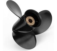 Qiclear OEM Upgrade Aluminum Outboard Propeller for Mercury Motos 30/35/40/45/50/55/60/70HP,13 Spline Tooth,Rh (10 5/8 x12)