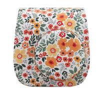 QICNMFA Protective Case Compatible with Fujifilm Instax Mini 12 11 9 8 8+ Instant Camera, PU Leather Camera Case with Pocket and Adjustable Shoulder Strap (Yellow Flowers)