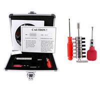 QiDAi Car Pick and Decoder Tool 6Pin Tibbie Lock Picking Tool,Professional Auto Locksmith Tool Open Auto Kit (C Set)